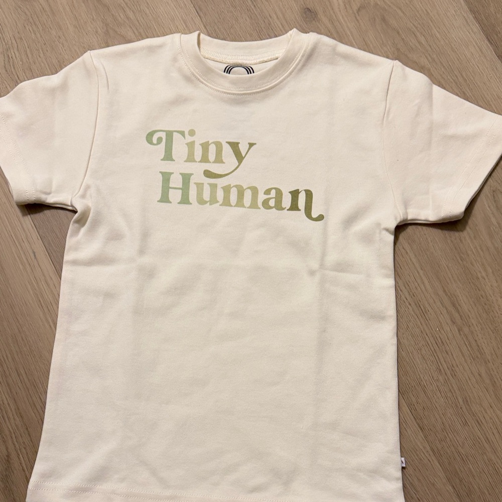 Tiny Human Cream Kids T-Shirt